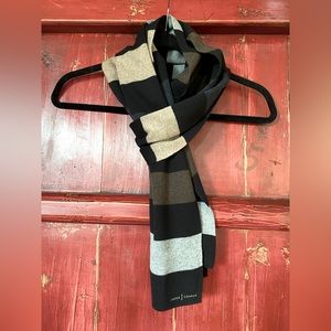Jasper Conran 100% cotton scarf brown/grey/black/tan